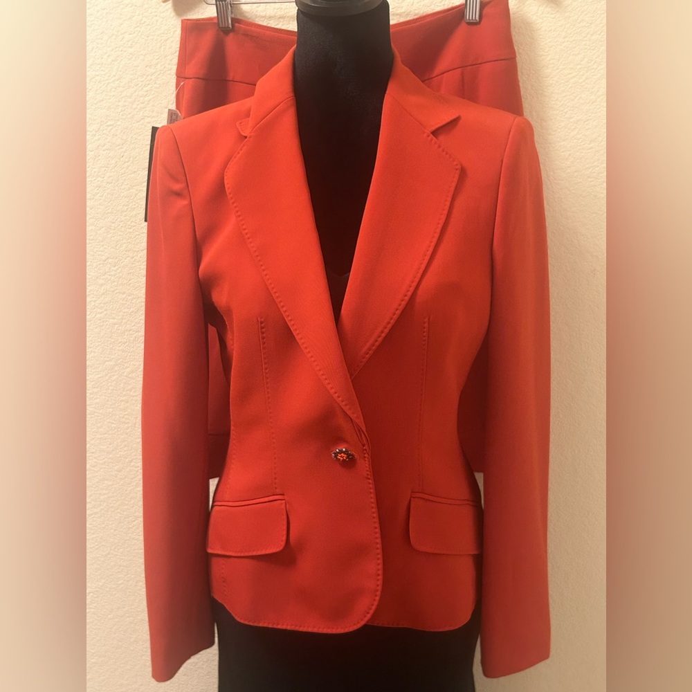 Anne Klein Red Suit